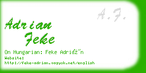 adrian feke business card